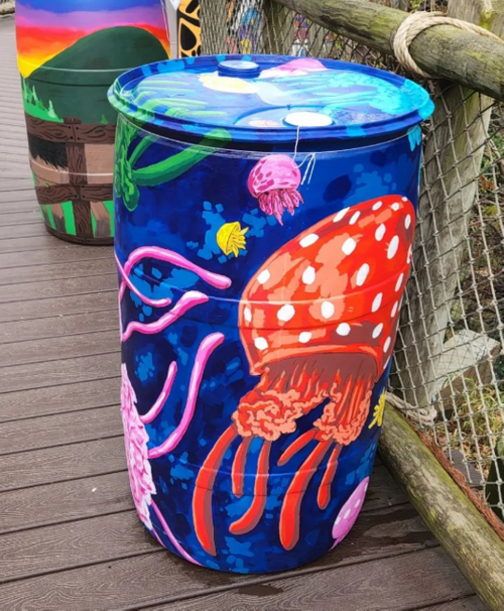 Rain Barrel for Cincinnati Zoo