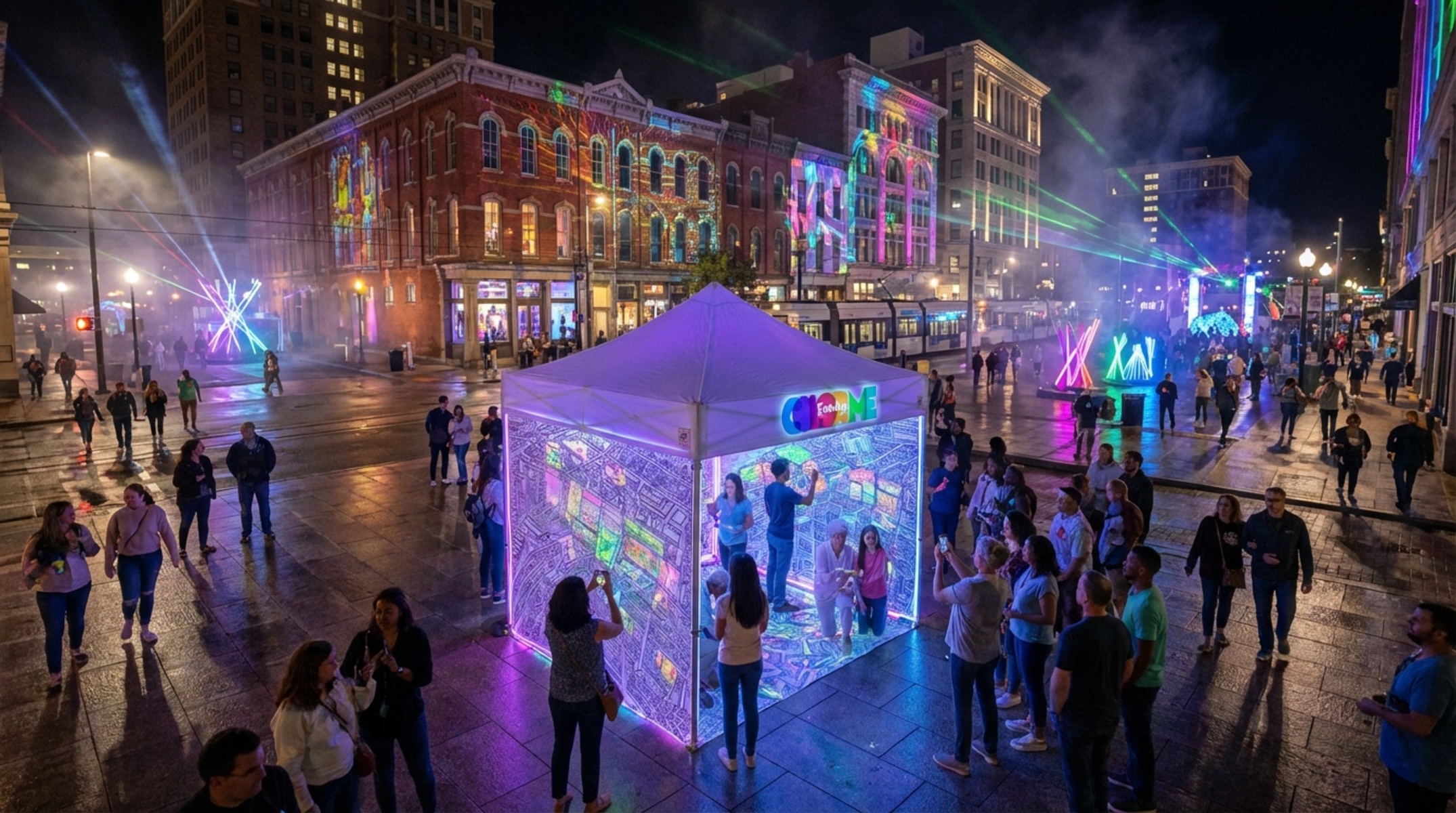 Interactive Blink Art Installation