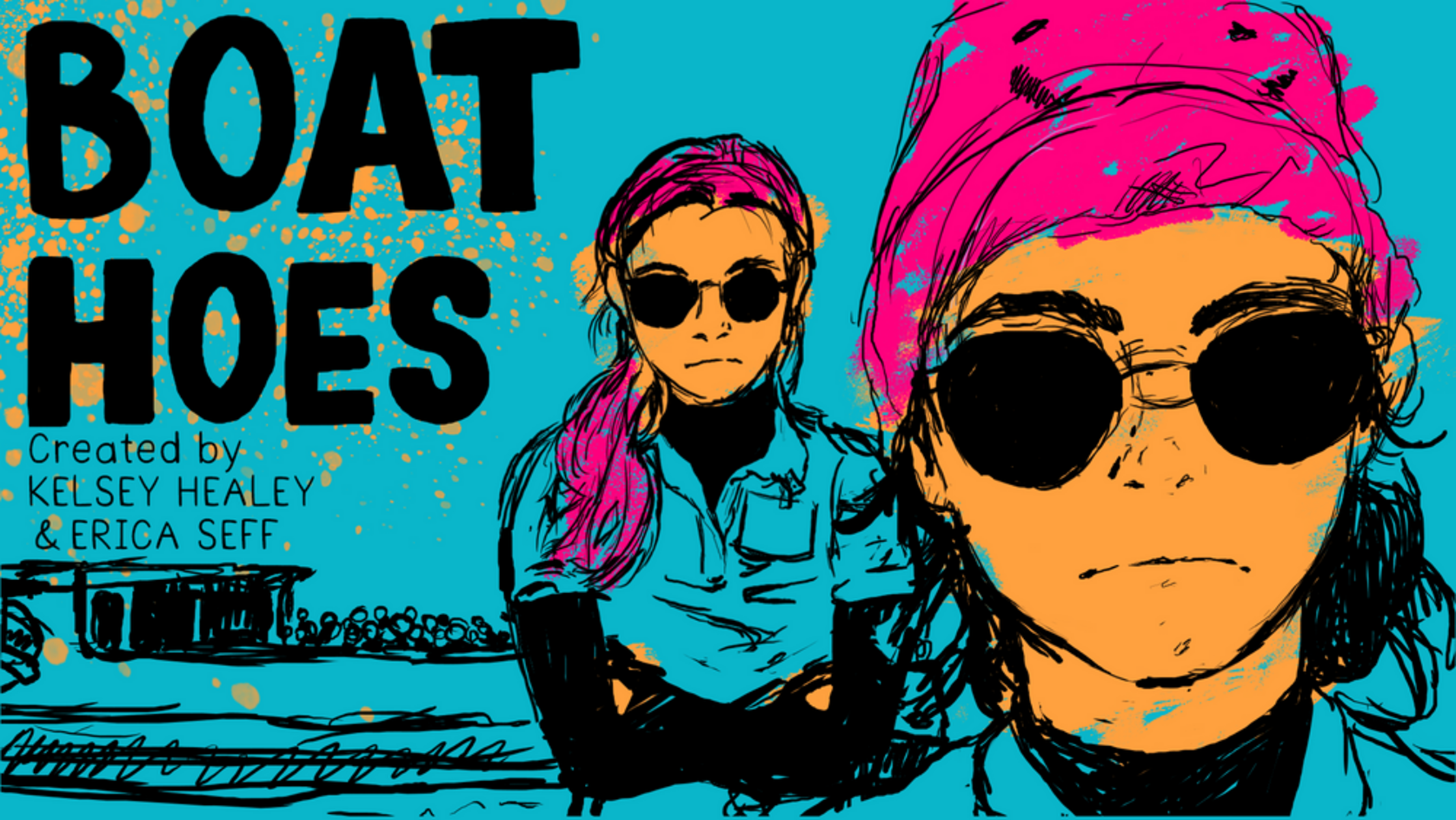 Lady Comics Episode Title Card - Boat Hoes