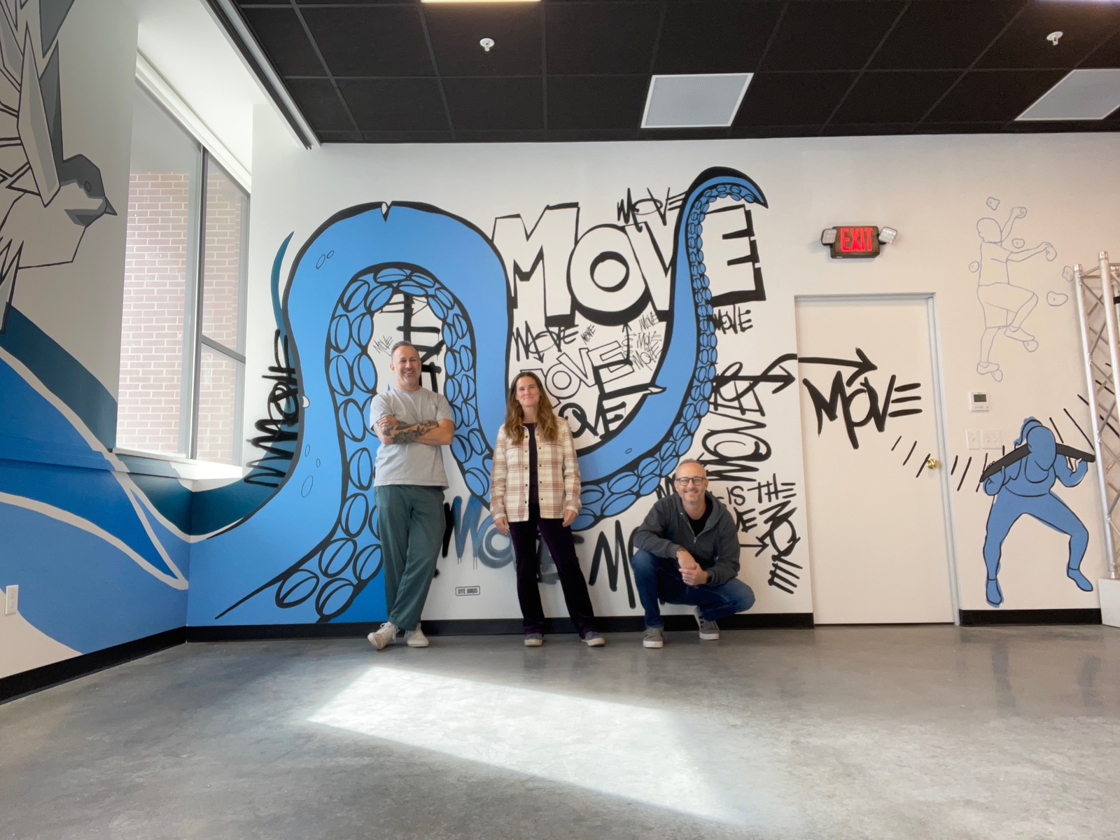 Move Fitness mural