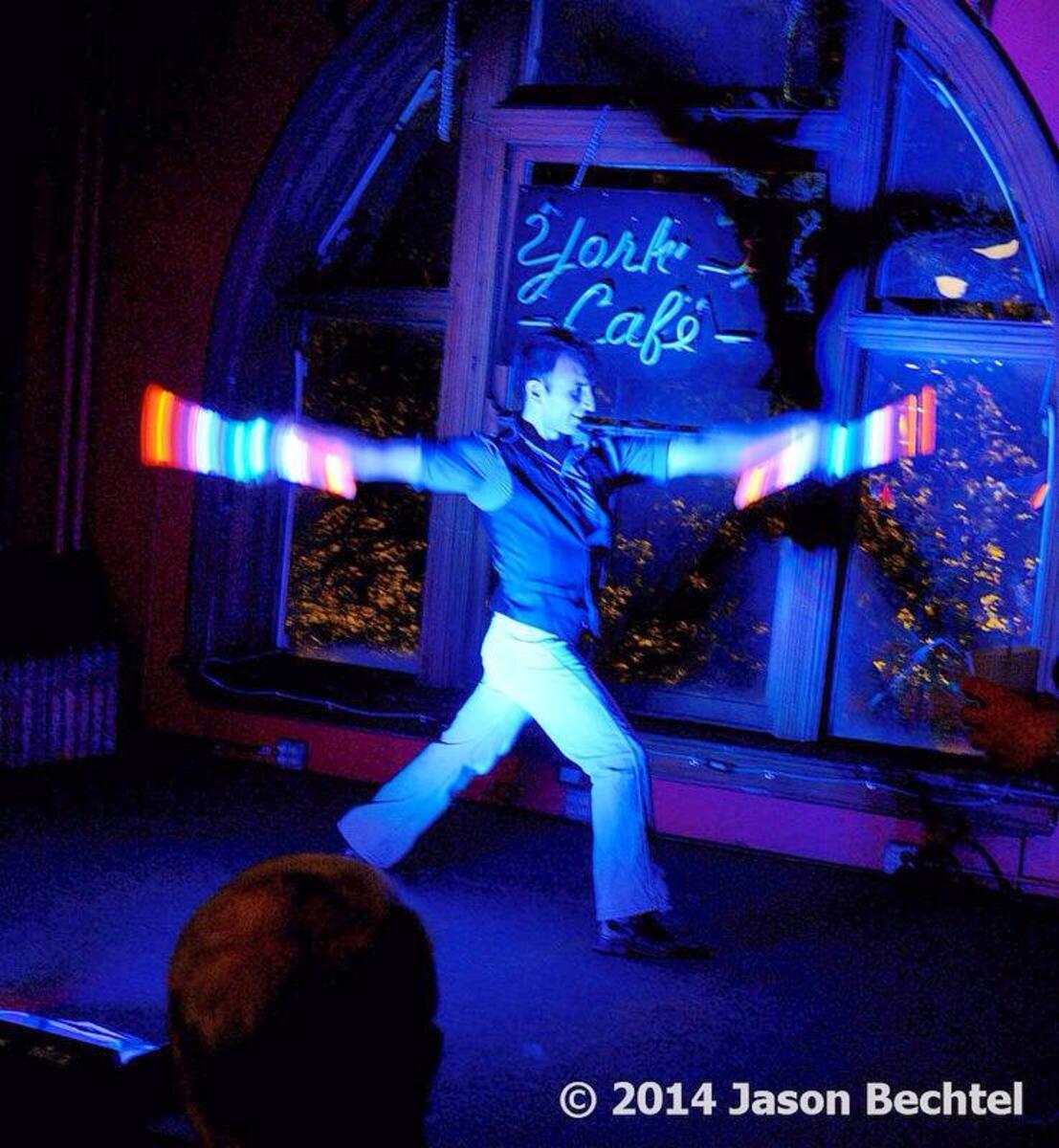 LED Nunchaku Demonstration. 