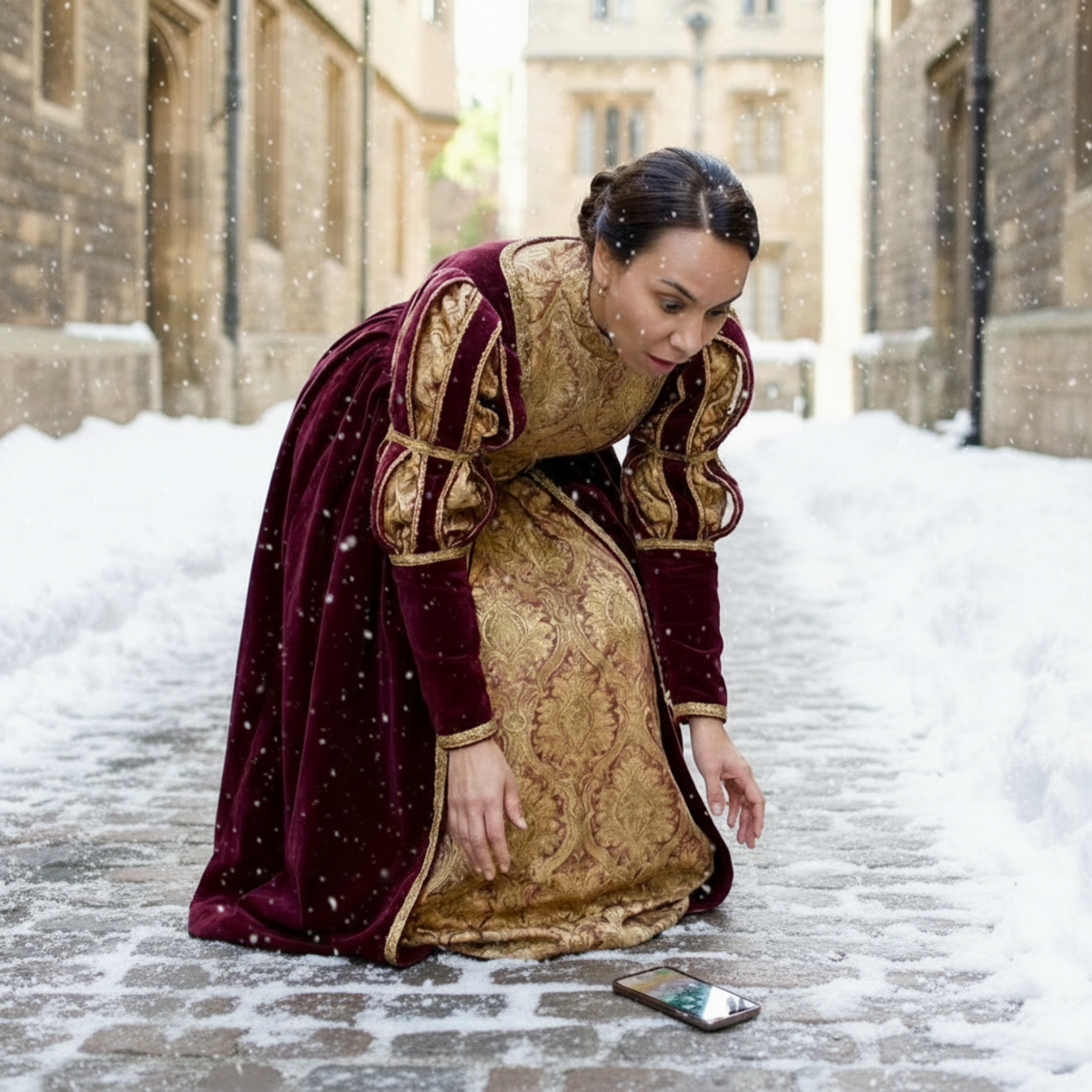 Dressed for Another Century and Navigating Modern Tech