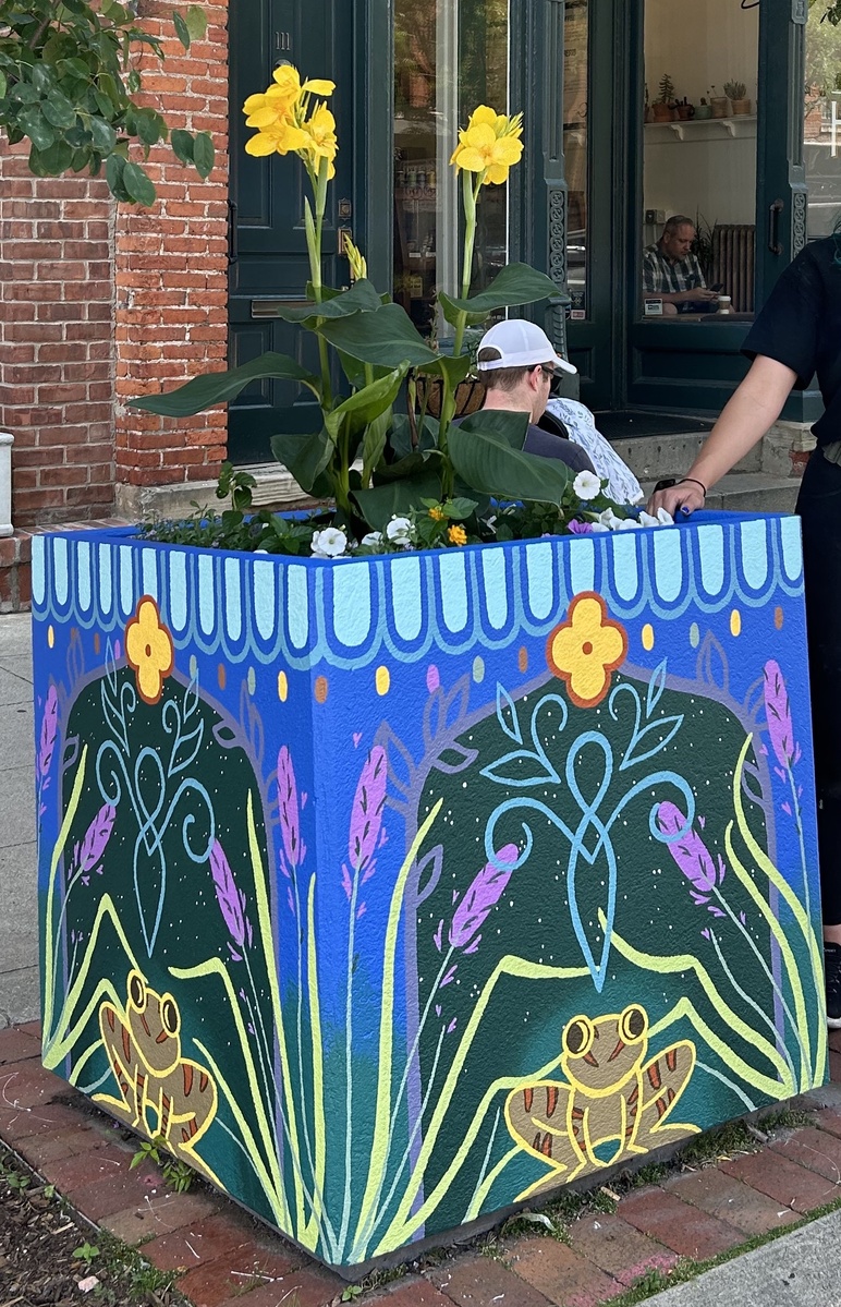 Ann Arbor planter mural